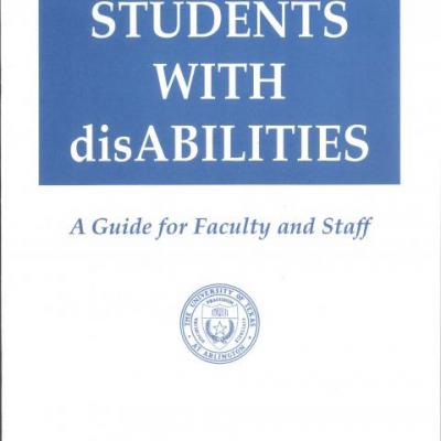 cover of guide for UTA faculty and staff on managing the requirements of the Rehabilitation Act of 1973
