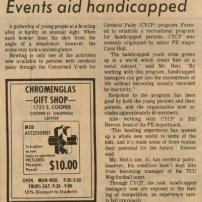 events aid handicapped