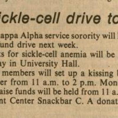Sickle Cell Anemia drive