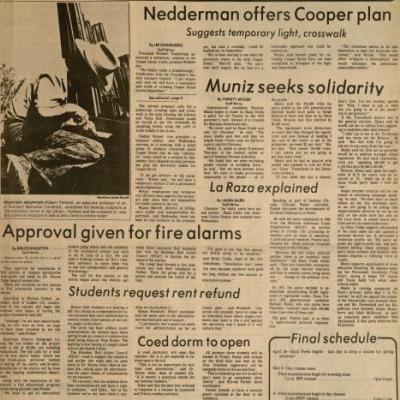The Shorthorn: Nedderman offers Cooper Plan