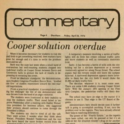The Shorthorn: Copper solution overdue