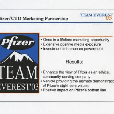 [Mock-up of Pfizer and Coalition of Texas with Disabilities Marketing Partnership] 