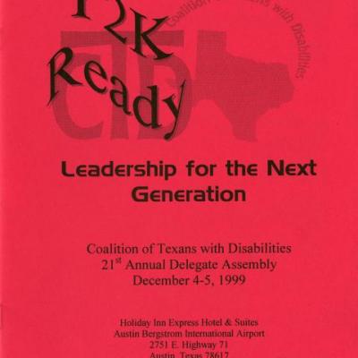 Program for The Coalition of Texans with Disabilities (C. T. D) 21st Annual Delegate Assembly program 