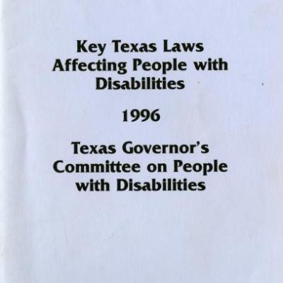 Key Texas laws affecting people with disabilities 