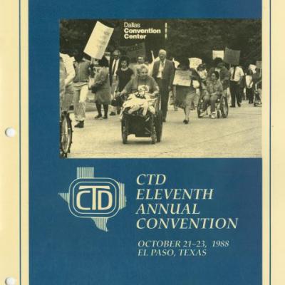 The Coalition of Texans with Disabilities 11th Annual Convention program