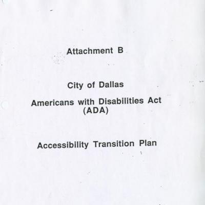 Accessibility Transition Plan 