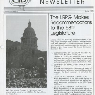 Newsletter Spring 1983