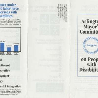 Arlington Mayor's Committee on People with Disabilities pamphlet