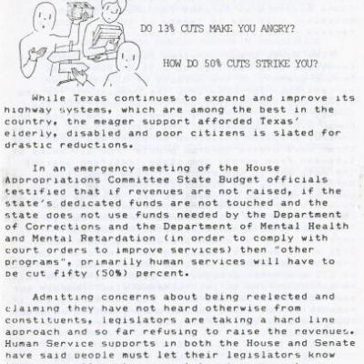 Coalition of Texans with Disabilities July 1986 newsletter