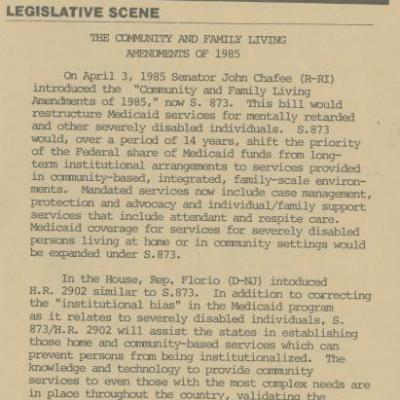 Coalition of Texans with Disabilities news, August 1985