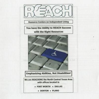 R. E. A. C. H.: Emphasizing abilities, not disabilities! services booklet
