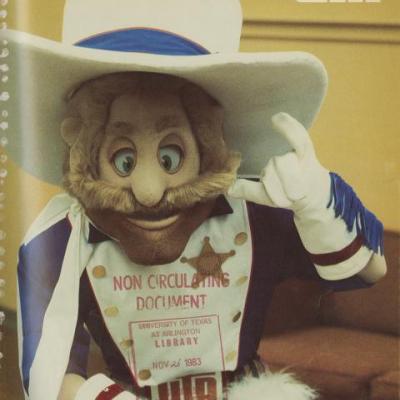 UTA mascot on the cover of the October 1983 UTA Magazine