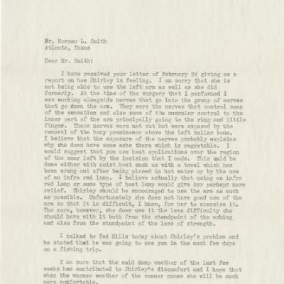 Letter from Dr. Shaw