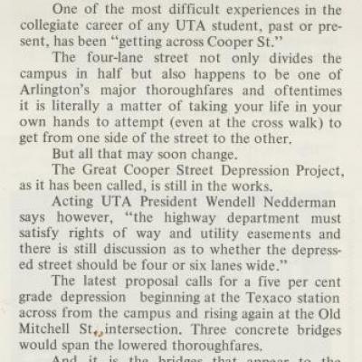 EX-PRESS article: The Great Cooper Street Depression Slowly Sinking