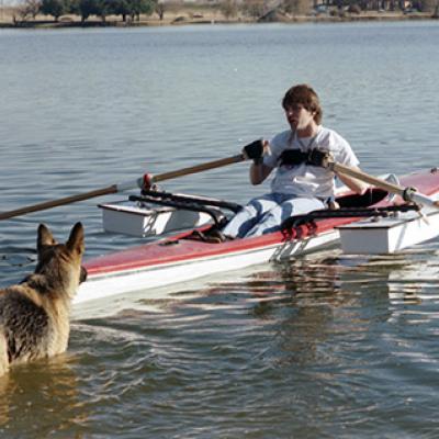 Paraplegic men try out specially designed boats